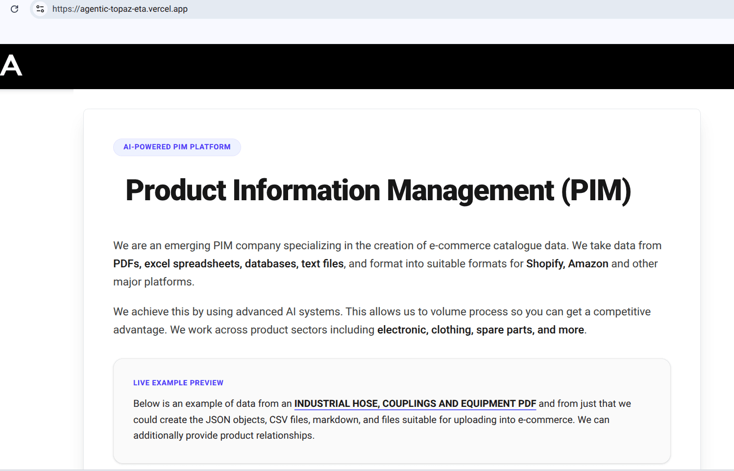 Product Information Management