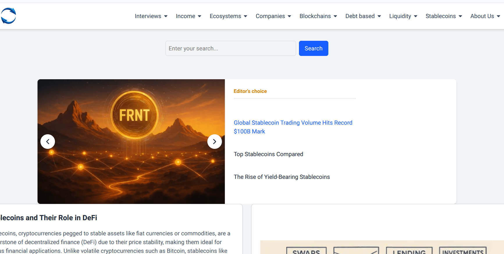 Blogging about Stablecoins